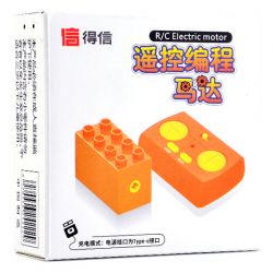 GOROCK 2222 ĐỘNG CƠ ĐIỀU KHIỂN TỪ XA MÀU CAM bộ đồ chơi xếp lắp ráp ghép mô hình Duplo Khối Lớn