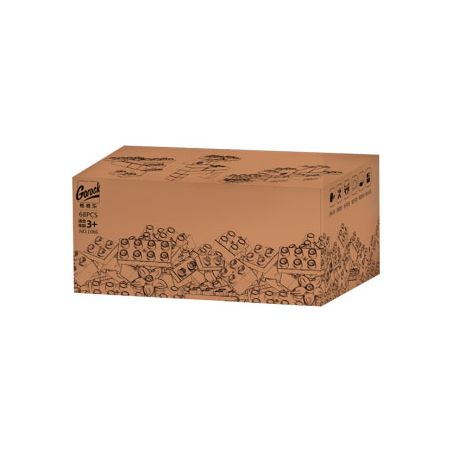 GOROCK 1066 CÁC HẠT CƠ BẢN bộ đồ chơi xếp lắp ráp ghép mô hình Duplo Khối Lớn 68 khối
