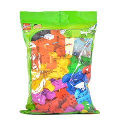GOROCK 1014 TÚI HẠT CƠ BẢN bộ đồ chơi xếp lắp ráp ghép mô hình Duplo Khối Lớn 108 khối