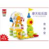 GOROCK 1084 CÔNG VIÊN VÒNG ĐU QUAY bộ đồ chơi xếp lắp ráp ghép mô hình Duplo Khối Lớn 93 khối