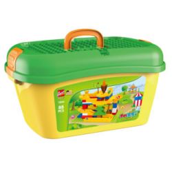 GOROCK 1043 1044 HẠNH PHÚC TRƠN TRƯỢT bộ đồ chơi xếp lắp ráp ghép mô hình Duplo Khối Lớn 88 khối