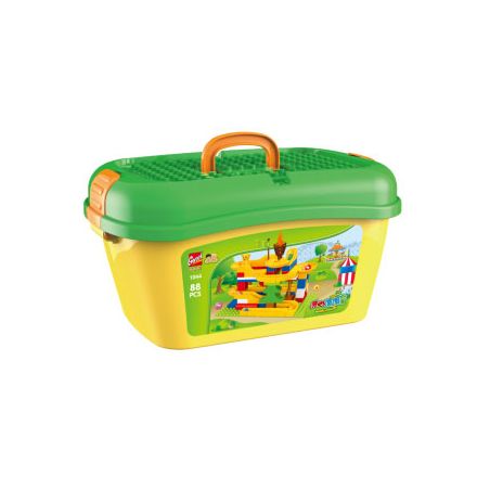 GOROCK 1043 1044 HẠNH PHÚC TRƠN TRƯỢT bộ đồ chơi xếp lắp ráp ghép mô hình Duplo Khối Lớn 88 khối