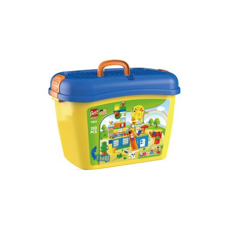 GOROCK 1054 1053 THUNG LŨNG HẠNH PHÚC MỘNG MƠ bộ đồ chơi xếp lắp ráp ghép mô hình Duplo Khối Lớn 150 khối