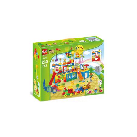 GOROCK 1055 FANTASY HAPPY VALLEY bộ đồ chơi xếp lắp ráp ghép mô hình Duplo Khối Lớn 230 khối