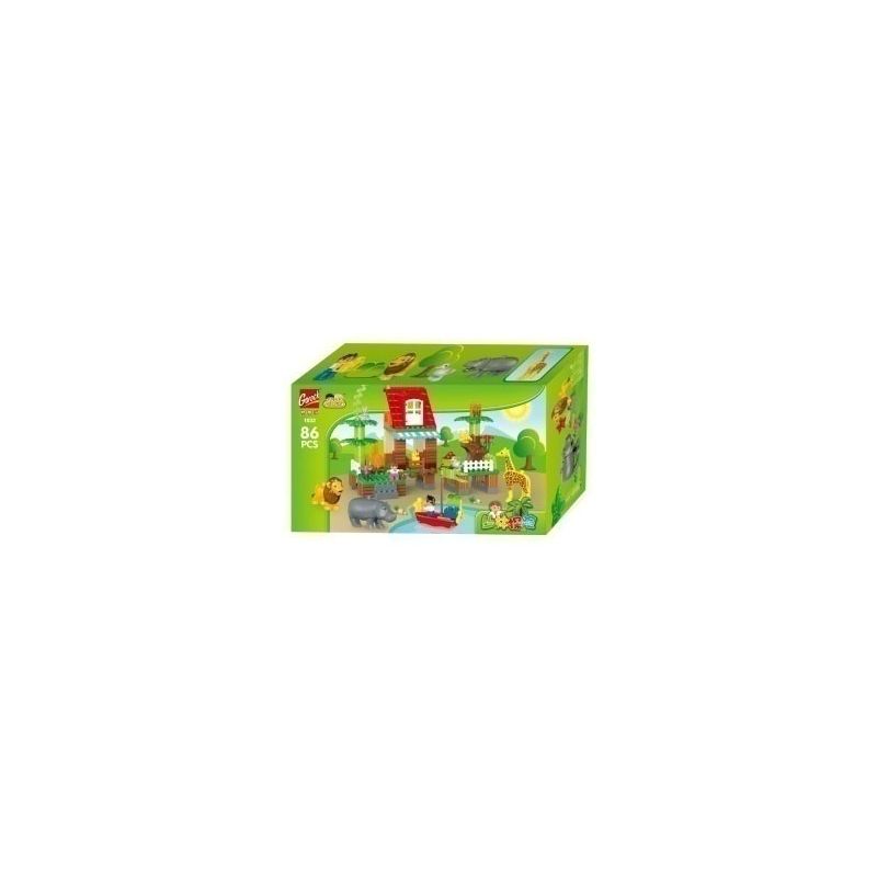 GOROCK 1031 1032 CUỘC PHIÊU LƯU RỪNG RẬM bộ đồ chơi xếp lắp ráp ghép mô hình Duplo Khối Lớn 86 khối