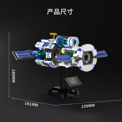 MENTOJOY 1092 KẾ HOẠCH KHÔNG GIAN TRẠM VŨ TRỤ KHẢI HUYỀN bộ đồ chơi xếp lắp ráp ghép mô hình 550 khối