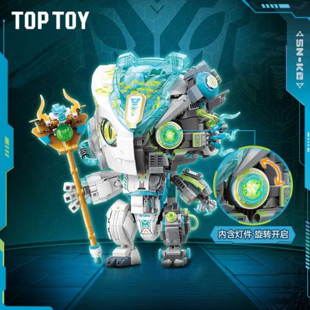 TOP TOY TC1828 1828 CON RẮN LINH HỒN XANH bộ đồ chơi xếp lắp ráp ghép mô hình CYAN SERPENT