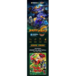 KEEPPLEY 82006 SUPER SENTAI ZJUDEN RỒNG BỌC THÉP bộ đồ chơi xếp lắp ráp ghép mô hình 181 khối