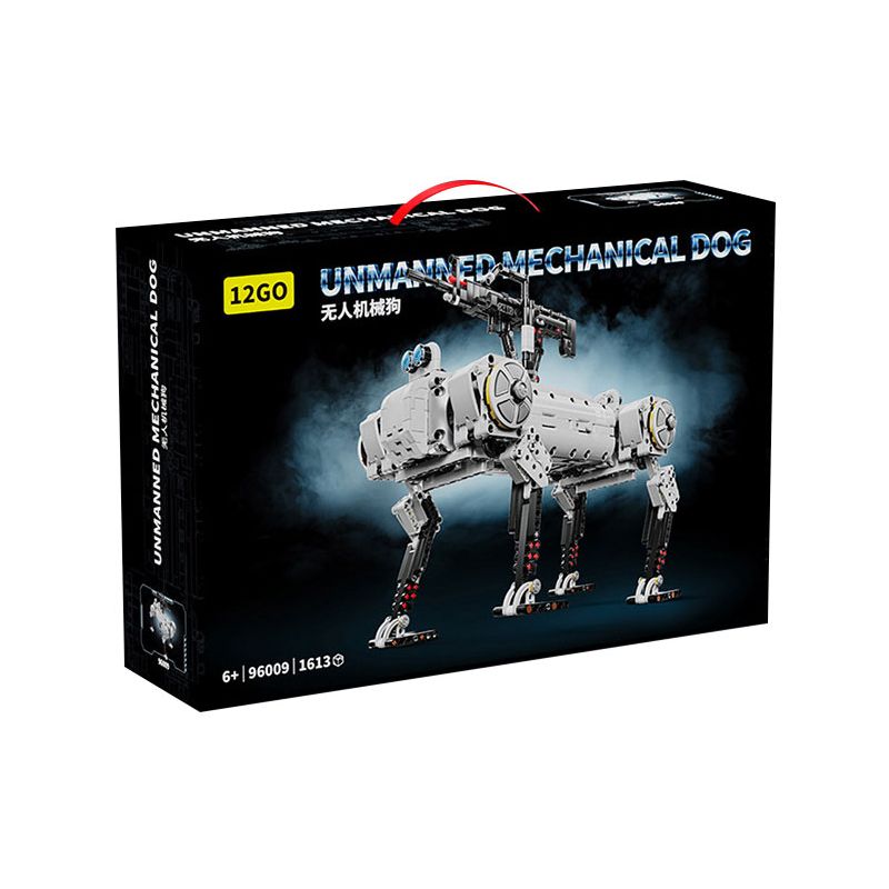12GO 96009 CHÓ MÁY KHÔNG NGƯỜI LÁI bộ đồ chơi xếp lắp ráp ghép mô hình Technic UNMANNED MECHANICAL DOG Kỹ Thuật Công Nghệ Cao Mô Hình Phương Tiện 1613 khối