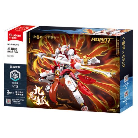 SLUBAN M38-B1306 B1306 1306 M38B1306 38-B1306 BẬC THẦY CƠ KHÍ DANH SÁCH CÁC VỊ THẦN CÁO CHÍN ĐUÔI bộ đồ chơi xếp lắp ráp ghép mô hình 504 khối