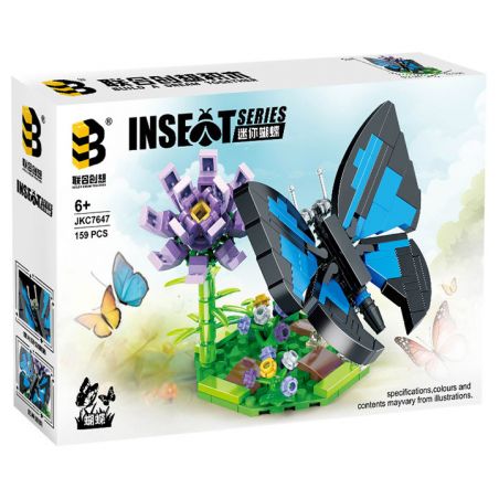 CO-CREATION JKC7647 7647 BƯỚM NHỎ bộ đồ chơi xếp lắp ráp ghép mô hình 159 khối