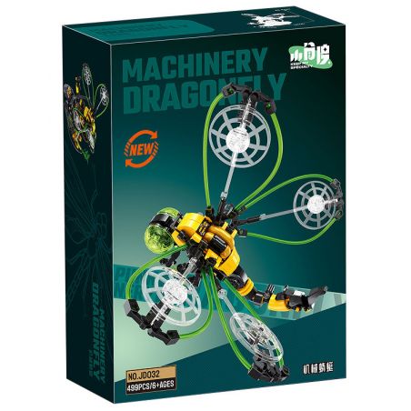 SMALL ANGLE JD032 CON CHUỒN CƠ HỌC bộ đồ chơi xếp lắp ráp ghép mô hình MACHINERY DRAGONFLY 499 khối