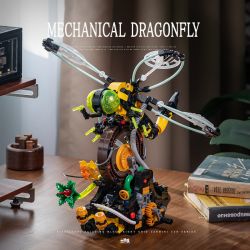 SMALL ANGLE JD032 CON CHUỒN CƠ HỌC bộ đồ chơi xếp lắp ráp ghép mô hình MACHINERY DRAGONFLY 499 khối