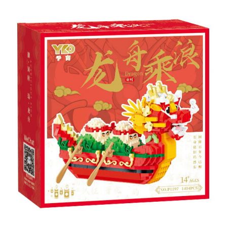 PRELIMINARY P1197 1197 THUYỀN RỒNG bộ đồ chơi xếp lắp ráp ghép mô hình Creator Sáng Tạo 1404 khối