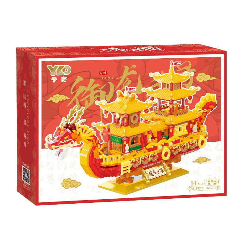 PRELIMINARY P1200 1200 THUYỀN RỒNG bộ đồ chơi xếp lắp ráp ghép mô hình Creator Sáng Tạo 3665 khối