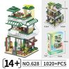 CO-CREATION 628 QUÁN CÀ PHÊ bộ đồ chơi xếp lắp ráp ghép mô hình 1020 khối