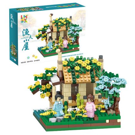 CO-CREATION 632 NGƯ DÂN bộ đồ chơi xếp lắp ráp ghép mô hình 600 khối