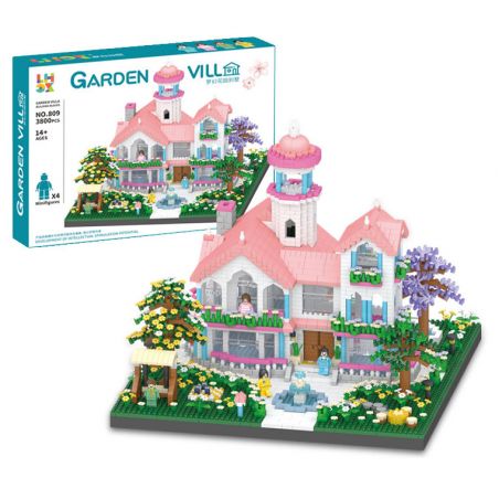 CO-CREATION 809 BIỆT THỰ TRONG VƯỜN TƯỞNG TƯỢNG bộ đồ chơi xếp lắp ráp ghép mô hình 3800 khối