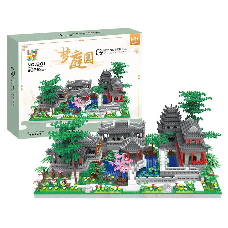 CO-CREATION 801 VƯỜN MƠ ƯỚC bộ đồ chơi xếp lắp ráp ghép mô hình 3628 khối