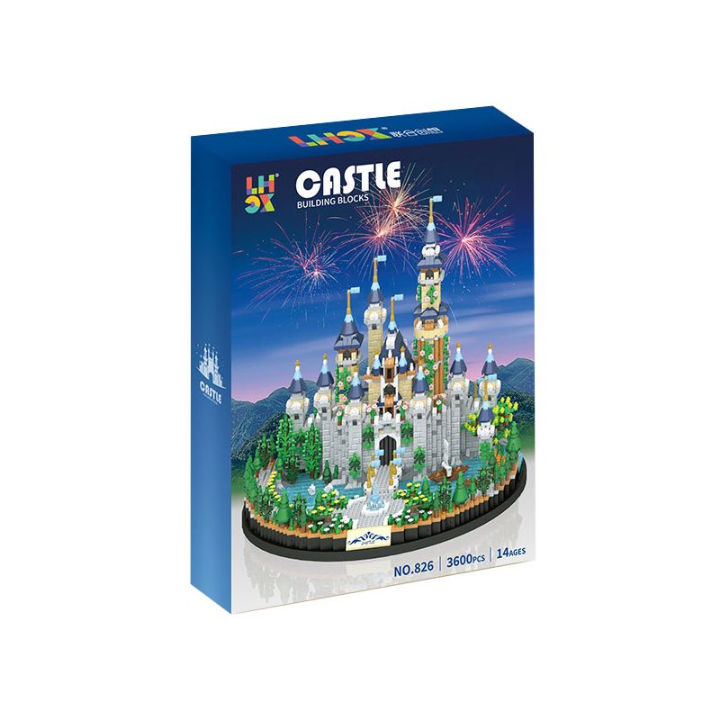 CO-CREATION 826 LÂU ĐÀI TRUYỆN CỔ TÍCH bộ đồ chơi xếp lắp ráp ghép mô hình CASTLE 3600 khối