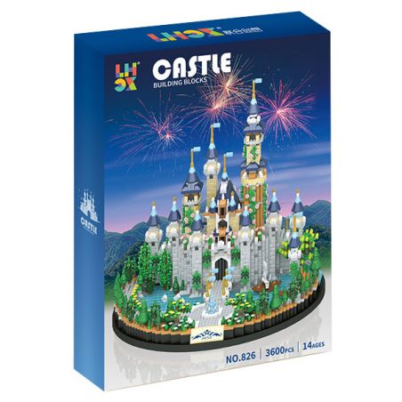 CO-CREATION 826 LÂU ĐÀI TRUYỆN CỔ TÍCH bộ đồ chơi xếp lắp ráp ghép mô hình CASTLE 3600 khối