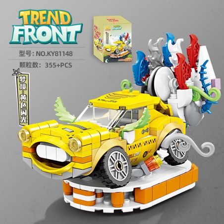Kazi KY81148 81148 ĐÈN FLASH MÀU VÀNG MỘNG MƠ bộ đồ chơi xếp lắp ráp ghép mô hình TREND FRONT 355 khối
