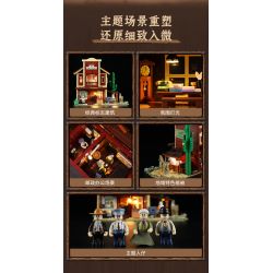 LUMIBRICKS FUNWHOLE F9044 9044 TÂY HOA KỲ BƯU ĐIỆN PHƯƠNG bộ đồ chơi xếp lắp ráp ghép mô hình Western OLD WEST POST OFFICE Trung Cổ 1692 khối