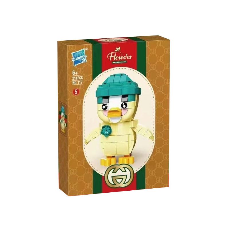 ZUANMA 117-5 VỊT GÂY PHIỀN NHIỄU bộ đồ chơi xếp lắp ráp ghép mô hình UPSETDUCK 214 khối