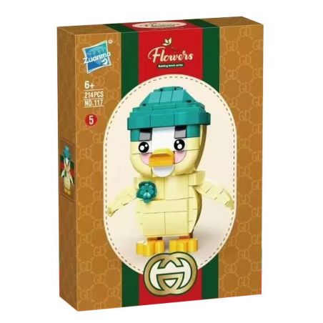 ZUANMA 117-5 VỊT GÂY PHIỀN NHIỄU bộ đồ chơi xếp lắp ráp ghép mô hình UPSETDUCK 214 khối
