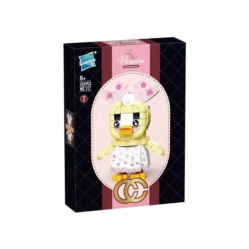 ZUANMA 117-7 VỊT GÂY PHIỀN NHIỄU bộ đồ chơi xếp lắp ráp ghép mô hình UPSETDUCK 223 khối