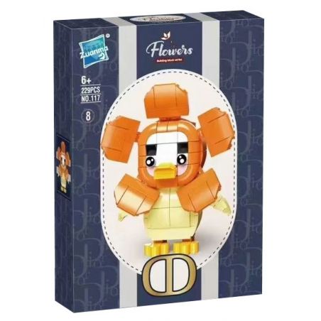 ZUANMA 117-8 VỊT GÂY PHIỀN NHIỄU bộ đồ chơi xếp lắp ráp ghép mô hình UPSETDUCK 229 khối