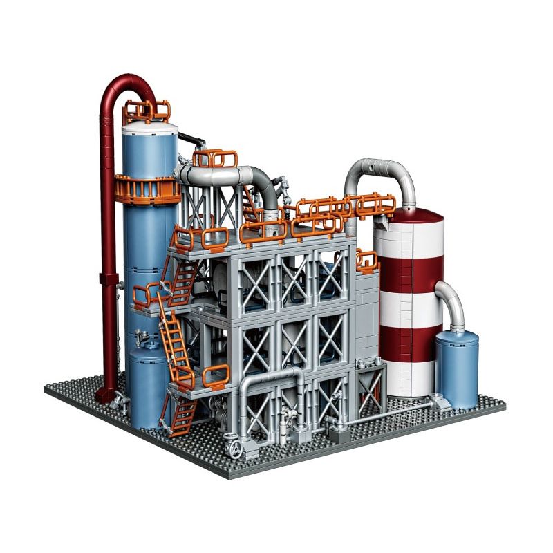 BAKA TECHNOLOGY 33200 NHÀ MÁY LỌC DẦU bộ đồ chơi xếp lắp ráp ghép mô hình Creator REFINERY Sáng Tạo 1831 khối