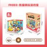 JAKI FK003 SUPER TOWN PANDA HI CHƠI NHÀ XẾP PHÒNG TRÒ bộ đồ chơi xếp lắp ráp ghép mô hình PANDA'S GAME ROOM