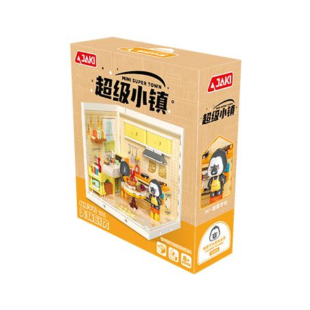 JAKI FK009 SIÊU THỊ NHÀ BẾP NGON CỦA XINXIN SENIOR JENGAYA bộ đồ chơi xếp lắp ráp ghép mô hình GOURMET KITCHEN