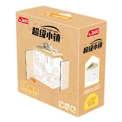 JAKI FK010 SIÊU THỊ NHÀ XẾP CHỒNG LÊN NHAU MÁI VUÔNG bộ đồ chơi xếp lắp ráp ghép mô hình