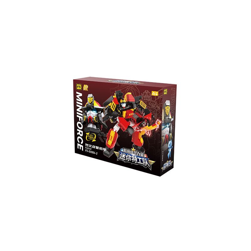 F5 G0004-2 0004-2 ĐỘI ĐẠI LÝ MINI SUPER MEN POWER FIRE WEIKI bộ đồ chơi xếp lắp ráp ghép mô hình Movie & Game FIRECOP Phim Và Trò Chơi