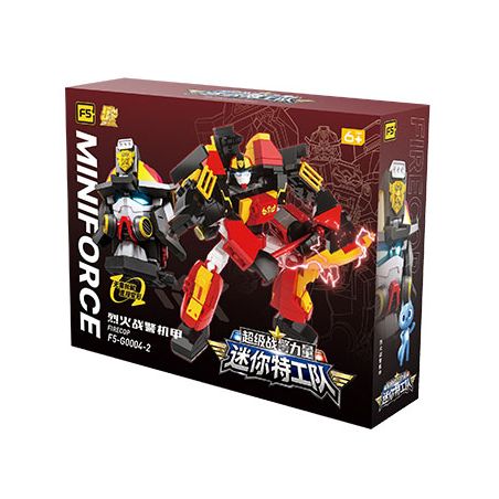F5 G0004-2 0004-2 ĐỘI ĐẠI LÝ MINI SUPER MEN POWER FIRE WEIKI bộ đồ chơi xếp lắp ráp ghép mô hình Movie & Game FIRECOP Phim Và Trò Chơi
