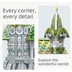 BAKA TECHNOLOGY 33237 HỘI TRƯỜNG BỜ SÔNG bộ đồ chơi xếp lắp ráp ghép mô hình The Lord Of The Rings THE HALL OF WATERFRONT Chúa Nhẫn 4155 khối