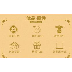 KAIDO KD99088 99088 THẦN MAY MẮN GAO ZHAO GIÀU CÓ bộ đồ chơi xếp lắp ráp ghép mô hình Creator Sáng Tạo