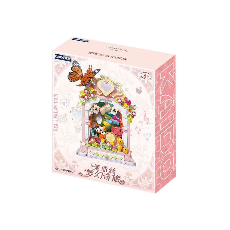 KAIDO KD99053 99053 HÀNH TRÌNH TƯỞNG TƯỢNG CỦA ALICE bộ đồ chơi xếp lắp ráp ghép mô hình ELISE'S DREAM