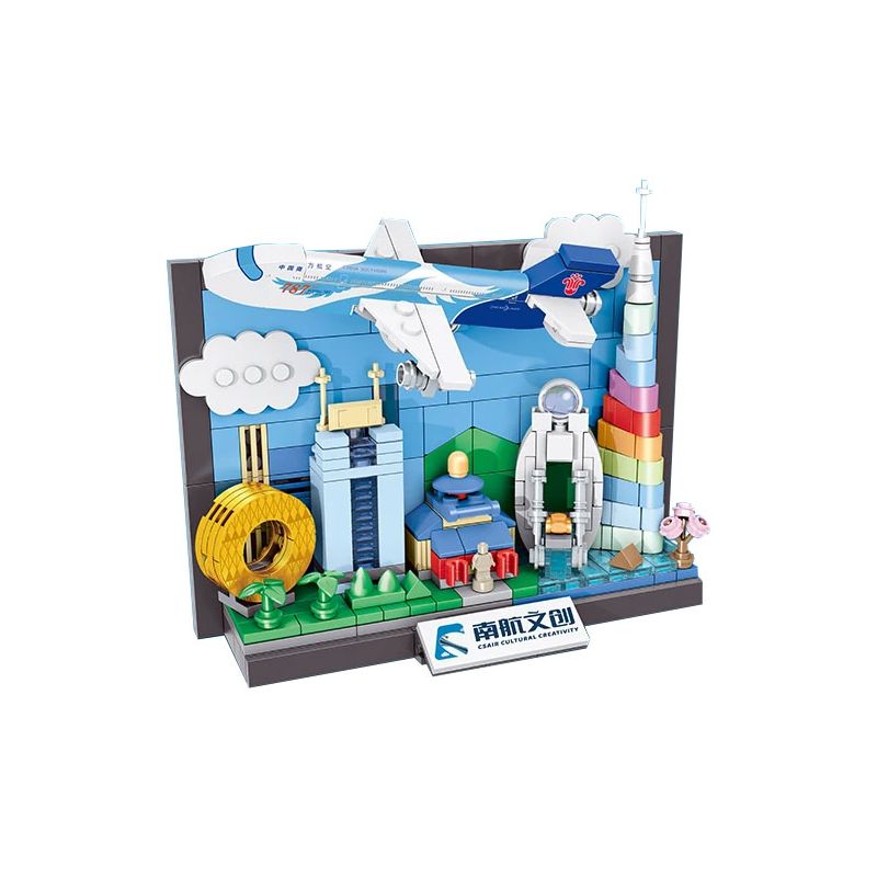 PANTASY 11033 TRUNG QUỐC SOUTHERN AIRLINES SÁNG TẠO QUẢNG CHÂU bộ đồ chơi xếp lắp ráp ghép mô hình Architecture Công Trình Kiến Trúc 300 khối
