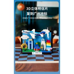 PANTASY 11033 TRUNG QUỐC SOUTHERN AIRLINES SÁNG TẠO QUẢNG CHÂU bộ đồ chơi xếp lắp ráp ghép mô hình Architecture Công Trình Kiến Trúc 300 khối