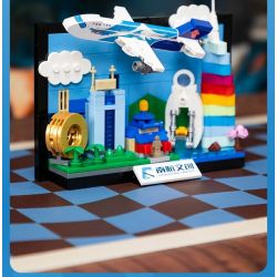 PANTASY 11033 TRUNG QUỐC SOUTHERN AIRLINES SÁNG TẠO QUẢNG CHÂU bộ đồ chơi xếp lắp ráp ghép mô hình Architecture Công Trình Kiến Trúc 300 khối
