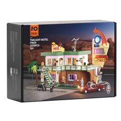 LUMIBRICKS FUNWHOLE F9054 9054 CHUYẾN ĐI ĐƯỜNG NHÀ NGHỈ bộ đồ chơi xếp lắp ráp ghép mô hình City MOTEL Thành Phố 1970 khối