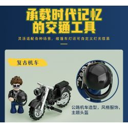 LUMIBRICKS FUNWHOLE F9054 9054 CHUYẾN ĐI ĐƯỜNG NHÀ NGHỈ bộ đồ chơi xếp lắp ráp ghép mô hình City MOTEL Thành Phố 1970 khối