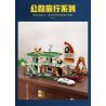 LUMIBRICKS FUNWHOLE F9054 9054 CHUYẾN ĐI ĐƯỜNG NHÀ NGHỈ bộ đồ chơi xếp lắp ráp ghép mô hình City MOTEL Thành Phố 1970 khối