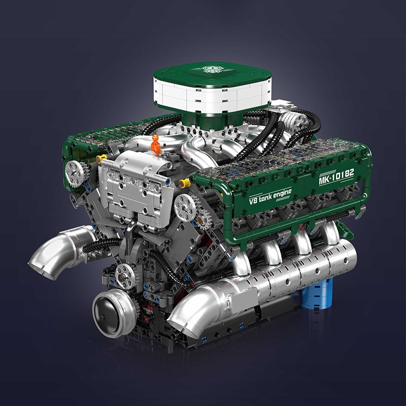 MouldKing 10182 Mould King 10182 ĐỘNG CƠ XE TĂNG V8 bộ đồ chơi xếp lắp ráp ghép mô hình Technic V8 TANK ENGINE Kỹ Thuật Công Nghệ Cao Mô Hình Phương Tiện 2250 khối