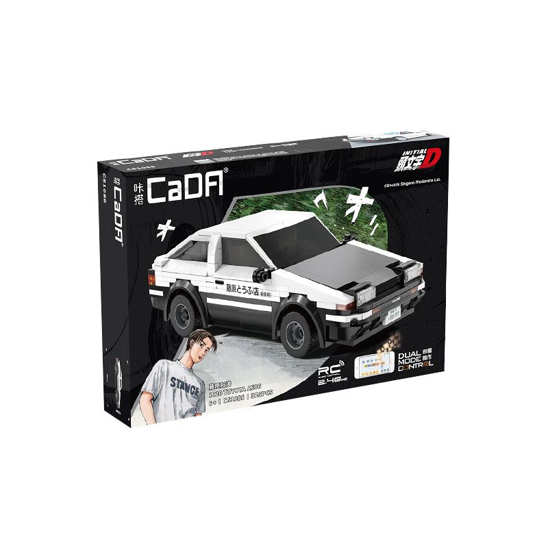 CADA DOUBLEE C51086 51086 CHỮ VIẾT TẮT D TOYOTA AE86 TRUENO tỷ lệ 1:20 bộ đồ chơi xếp lắp ráp ghép mô hình Racers Đua Tốc Độ 325 khối