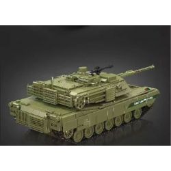 MouldKing 20033 Mould King 20033 XE TĂNG CHIẾN ĐẤU CHÍNH CỦA M1A2 bộ đồ chơi xếp lắp ráp ghép mô hình Military Army M1A2 MAIN BATTLE TANK Quân Sự Bộ Đội 1168 khối