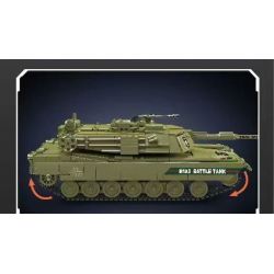 MouldKing 20033 Mould King 20033 XE TĂNG CHIẾN ĐẤU CHÍNH CỦA M1A2 bộ đồ chơi xếp lắp ráp ghép mô hình Military Army M1A2 MAIN BATTLE TANK Quân Sự Bộ Đội 1168 khối